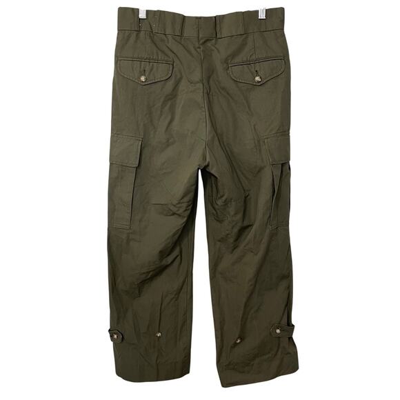 Vintage Willis & Geiger Bush Poplin Mens 32 Utility Field Pants Green Cargo 80s - Picture 2 of 15